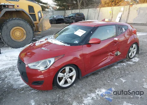 2012 Hyundai Veloster Base W/Gray from USA, damaged, VIN KMHTC6AD0CU019973